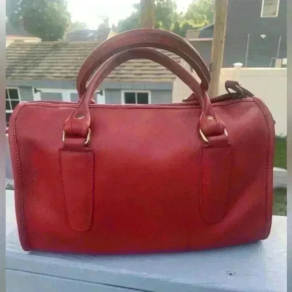 Coach Madison Small Satchel #9725 vintage Red - Picture 1 of 12